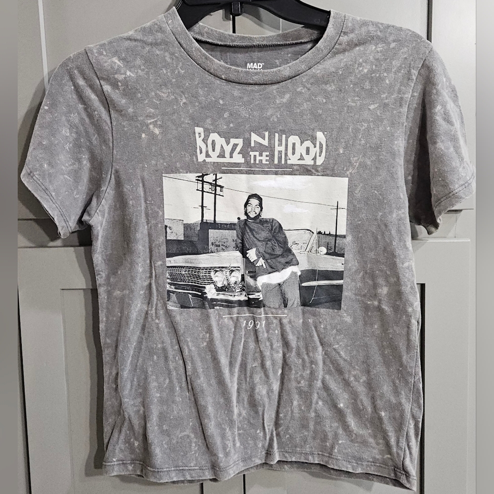 Boyz N The Hood 1991 Gray Distressed Junior Top - Medium, NWOT